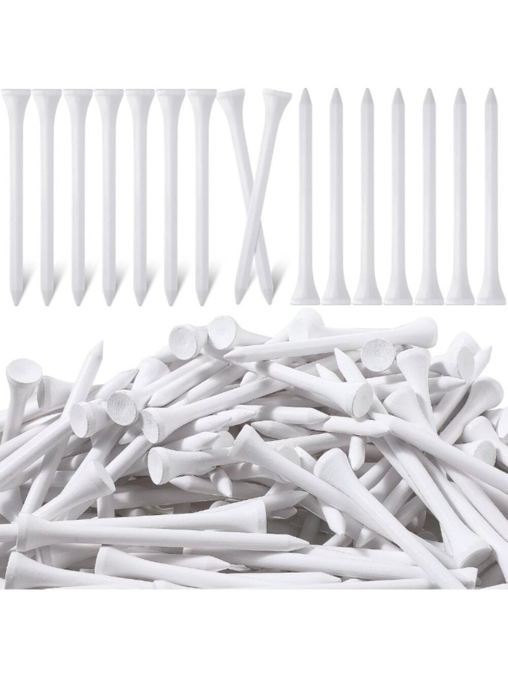 Eco-Friendly Bamboo Golf Tees - Bulk Pack for Sustainable Golfing Fun
